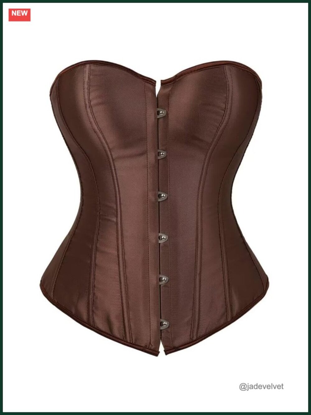 Satin Corset Top Overbust Lace Up Bustier Renaissance Costume